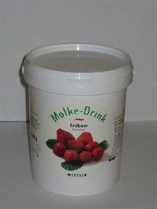 Erdbeere Trinkmolke 500 gramm Pulver